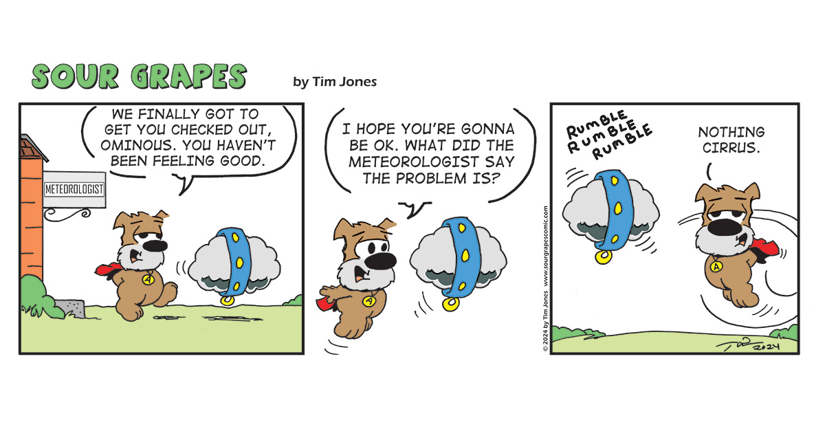 Sour Grapes Comic Strip - Cirrus 4-12-24
