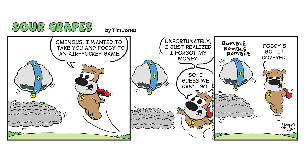 Sour Grapes Comic Strip - Cover 8-26-26