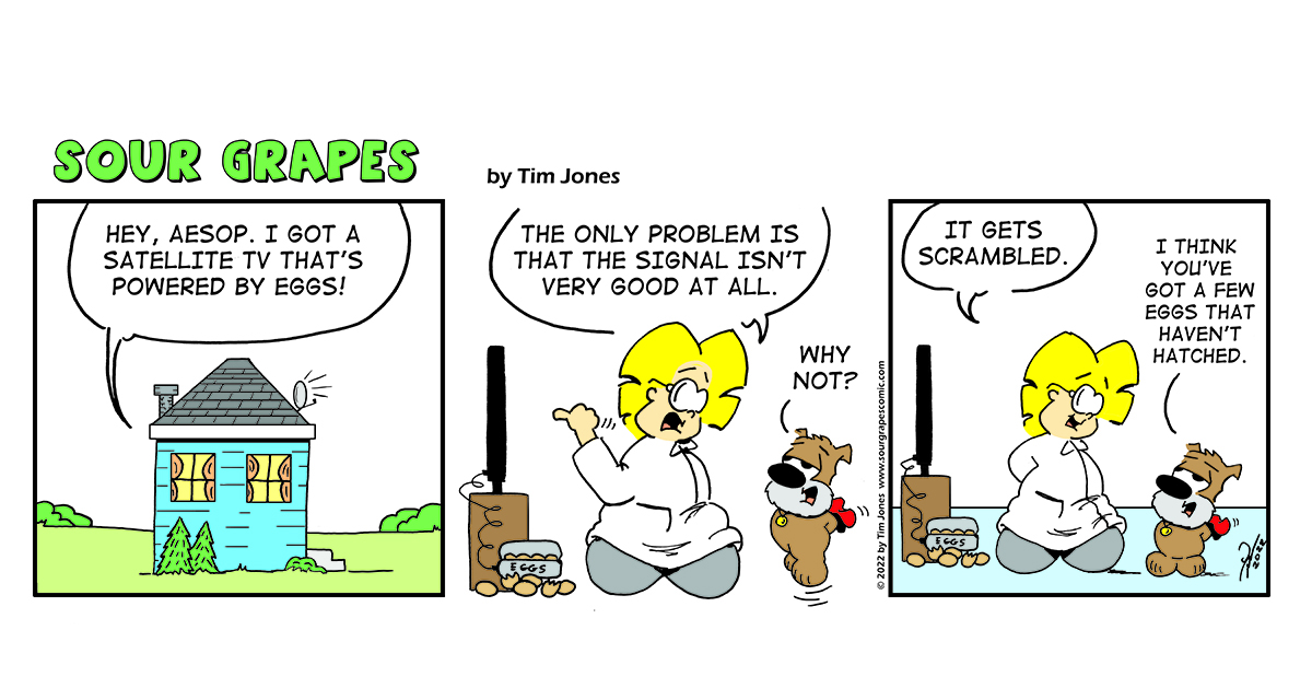 Sour Grapes Comic Strip - Eggs