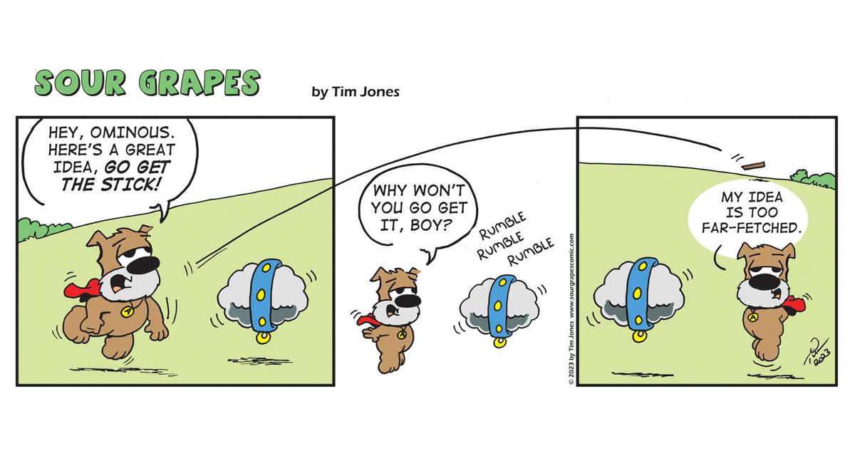 Sour Grapes Comic Strip Fetch