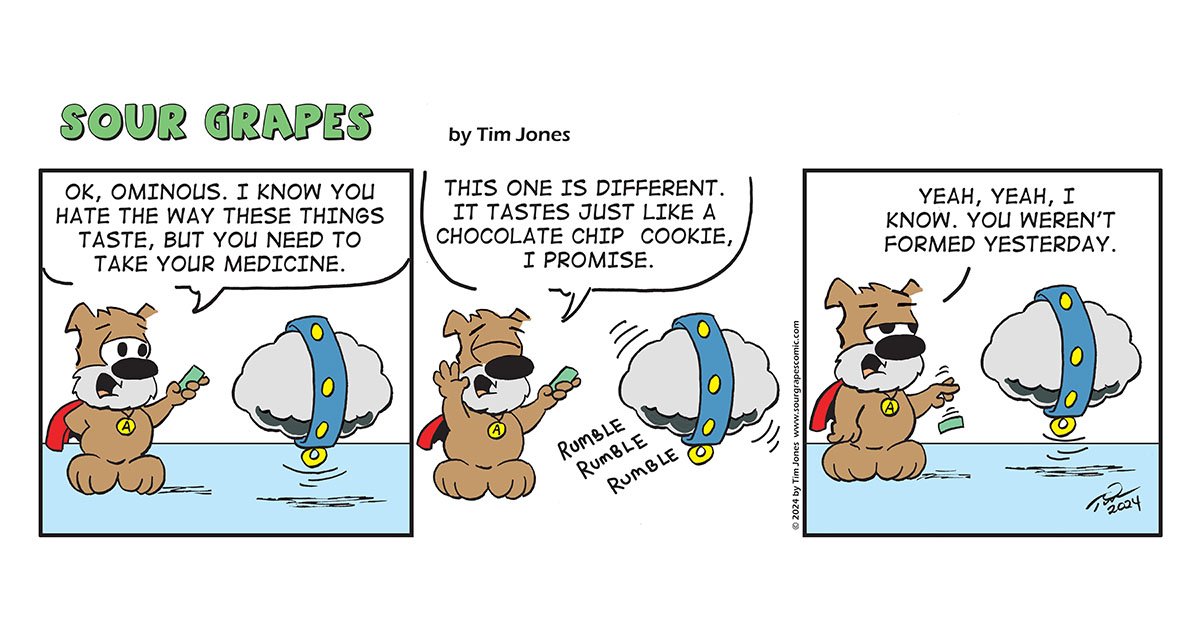 Sour Grapes Comic Strip - Formed 8-23-24