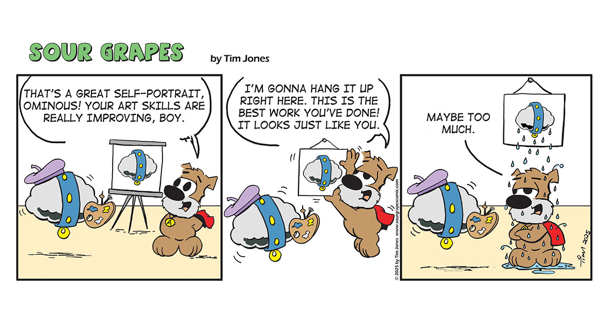 Sour Grapes Comic Strip - Portrait 1-2-26