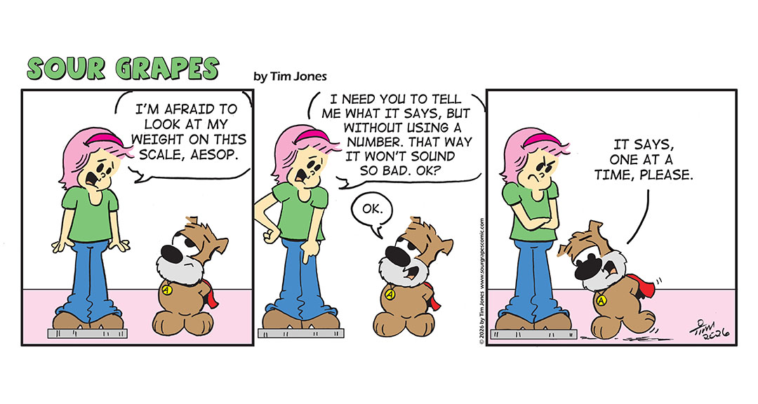 Sour Grapes Comic Strip - Scale 6-5-26