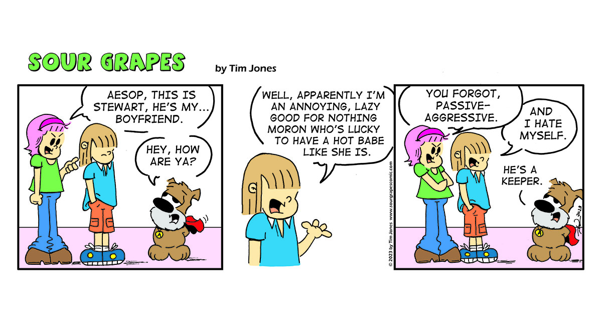 Sour Grapes Comic Strip - Stewart 5-3-24