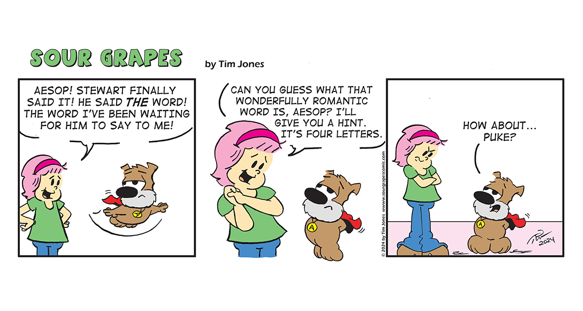 Sour Grapes Comic Strip - That Word 9-13-24